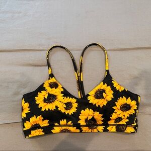 Constantly Varied Gear Sunflower Sports Bra - Black and Yellow